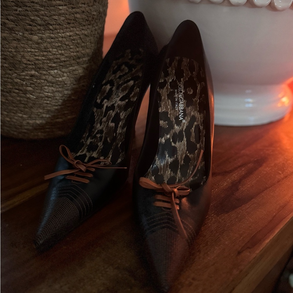 Dolce & Gabbana Black and Brown Women's Heels
